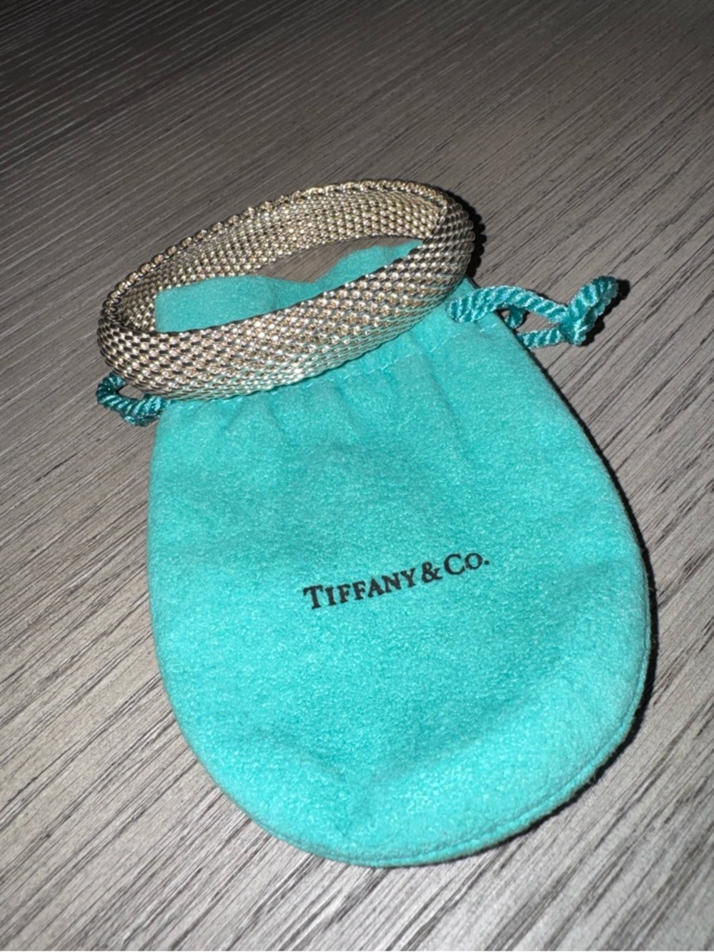 Authentic Tiffany & Co. Somerset Mesh Bangle